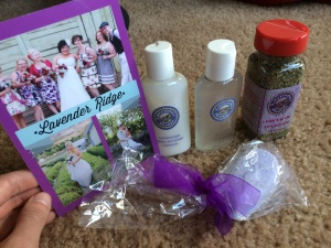 Some of the products I plan  on trying from Lavender Ridge Farm. So far I am in love with the lotion. It keeps my hands soft and smooth. (Photo credit: Samantha Altergott)